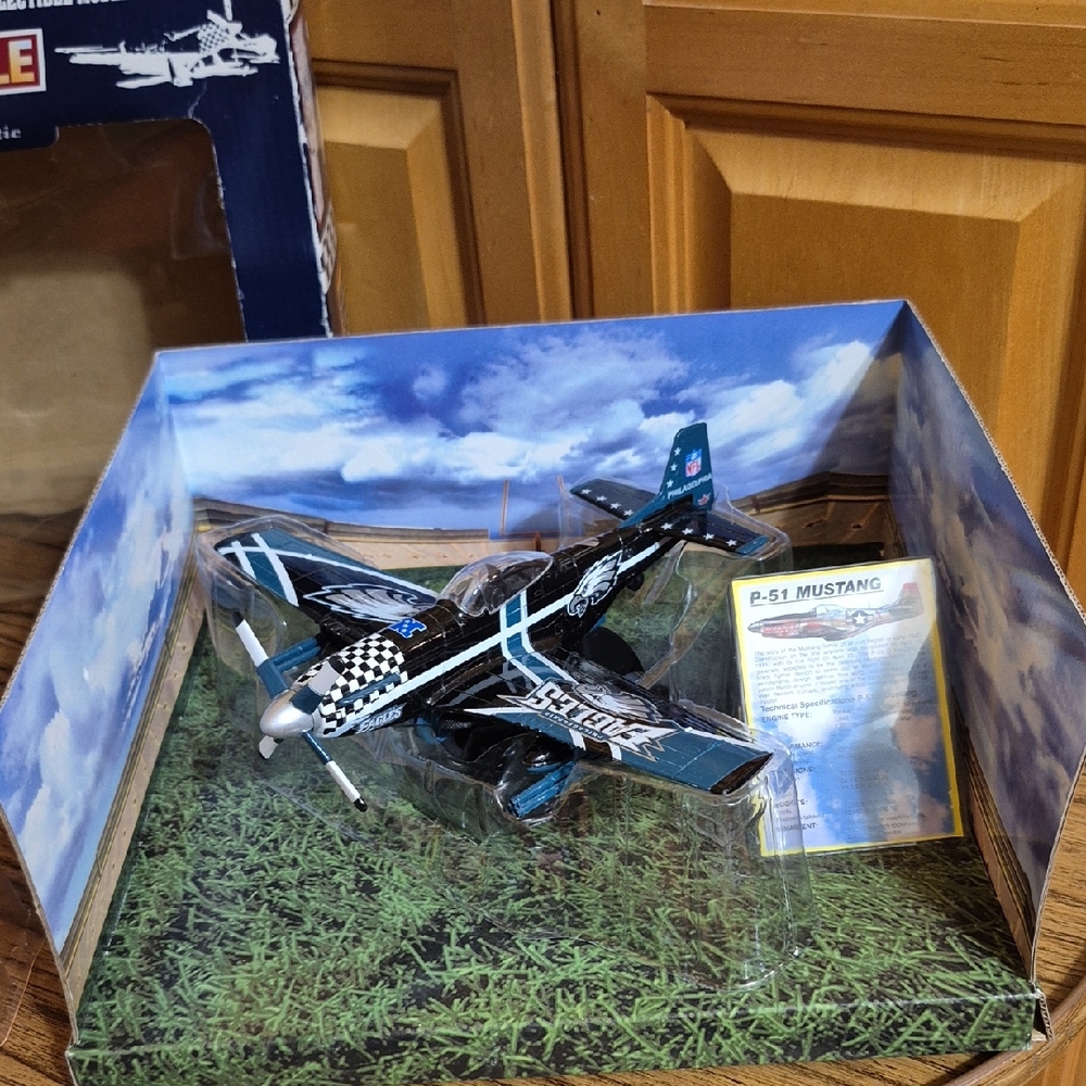 Skyline P-51 Mustang Eagles Toy Plane Gently Diplayed Used. 3 Of 2500 Limited